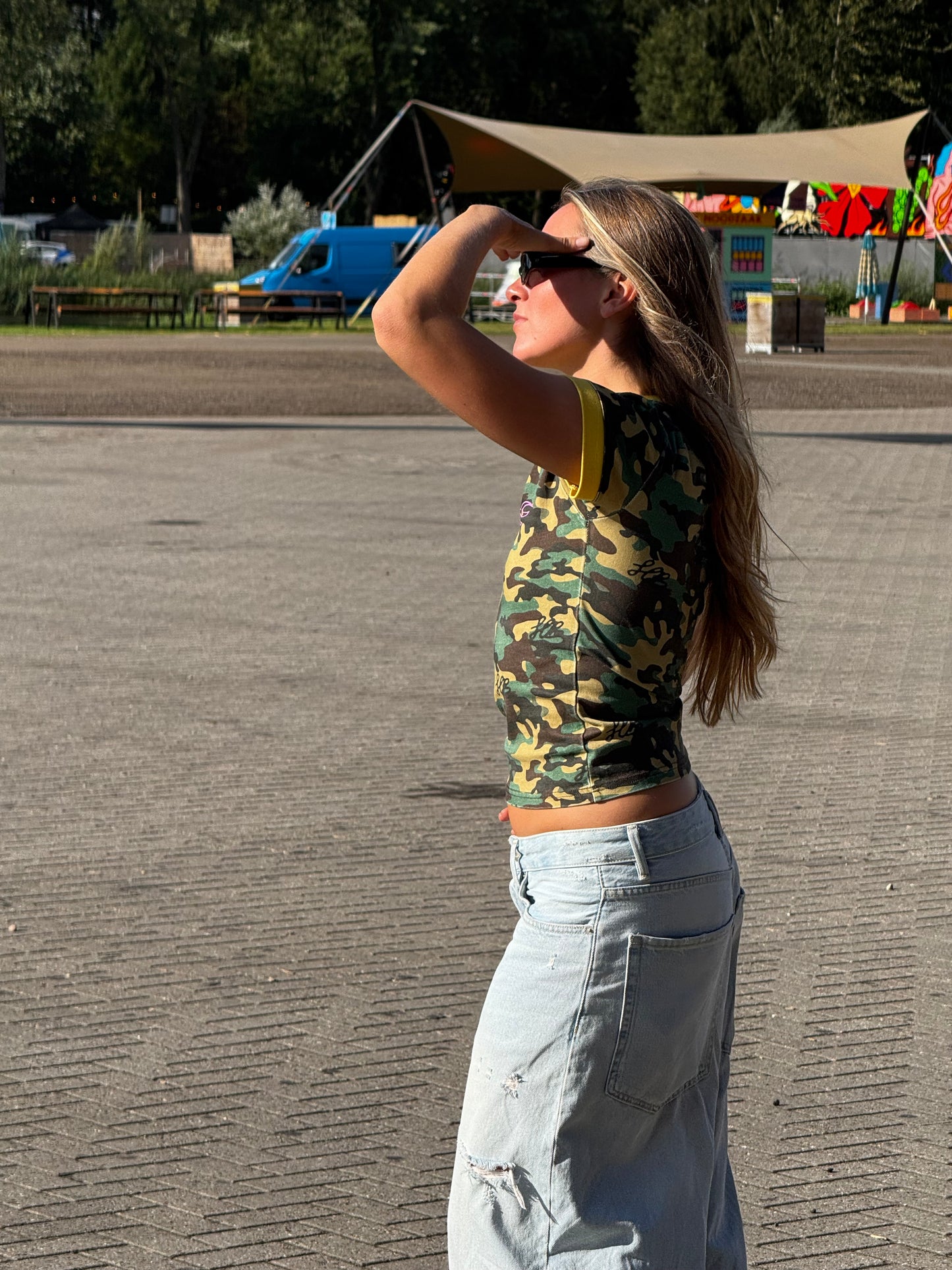 Camo tribal tee