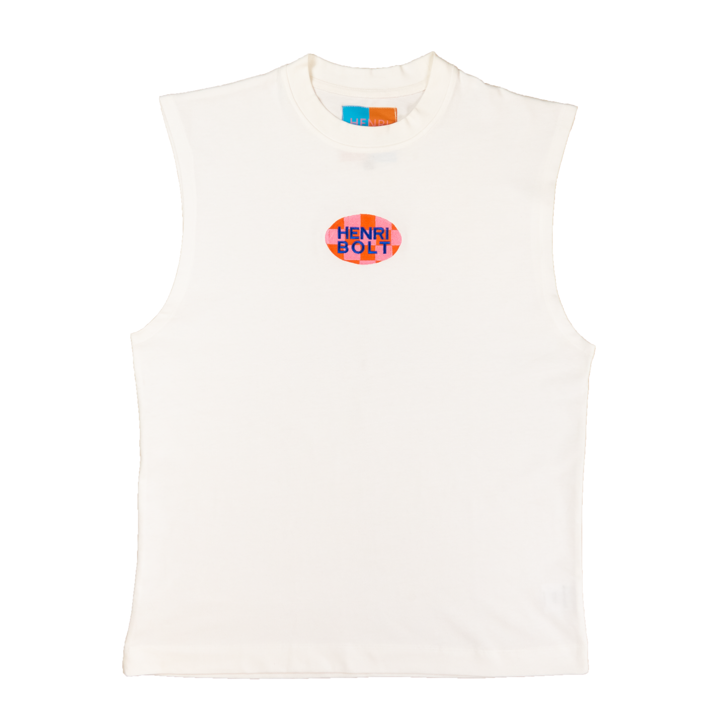 Blocked logo tanktop off-white